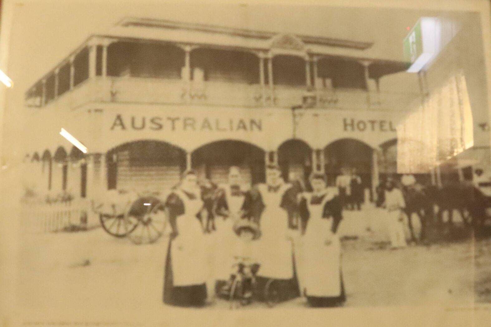 Historical photos of The Australian Hotel, Boonah, Queensland Australia. 