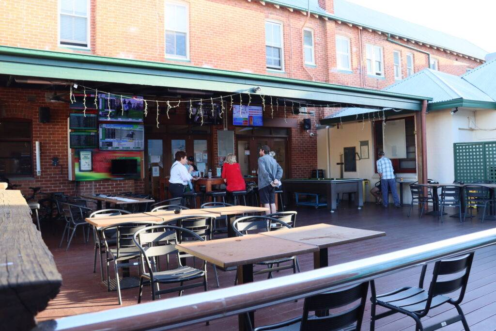 outside entertainment area live music local community gathering sprts clubs 