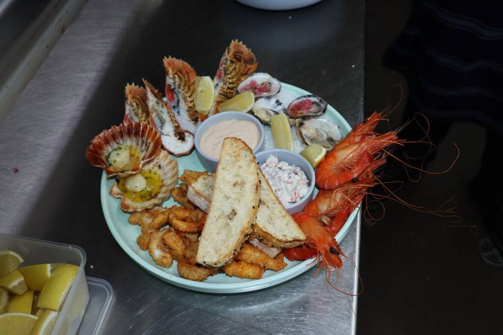 Seafood plate 