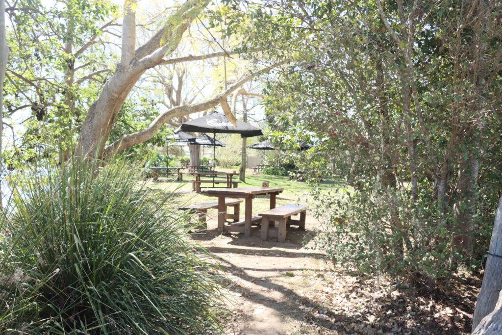 large beergarden that generates great views up and down the Clarence River