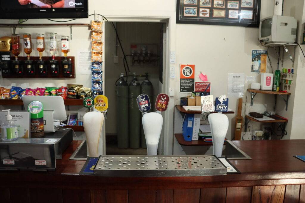 The Sportsmans Hotel good range of beer with the Tooheys Old on tap  