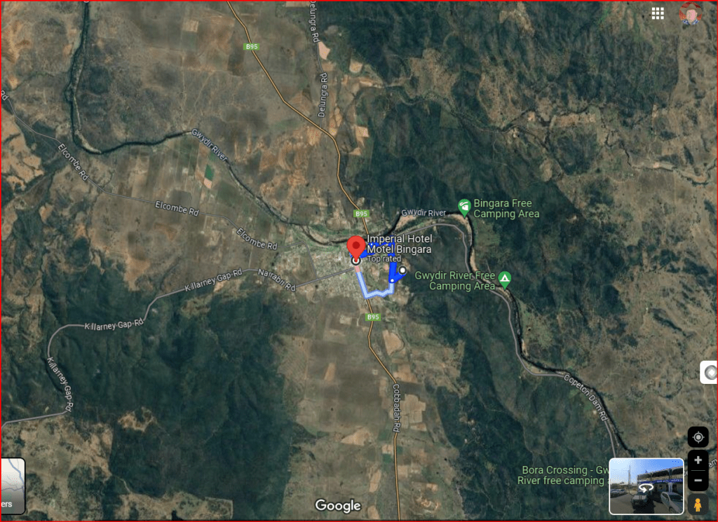 map of Bingara