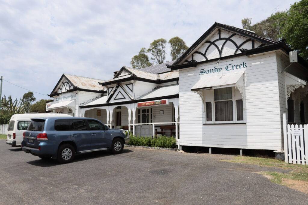 Now the history lesion several hotels were built at Sandy Creek in 1866