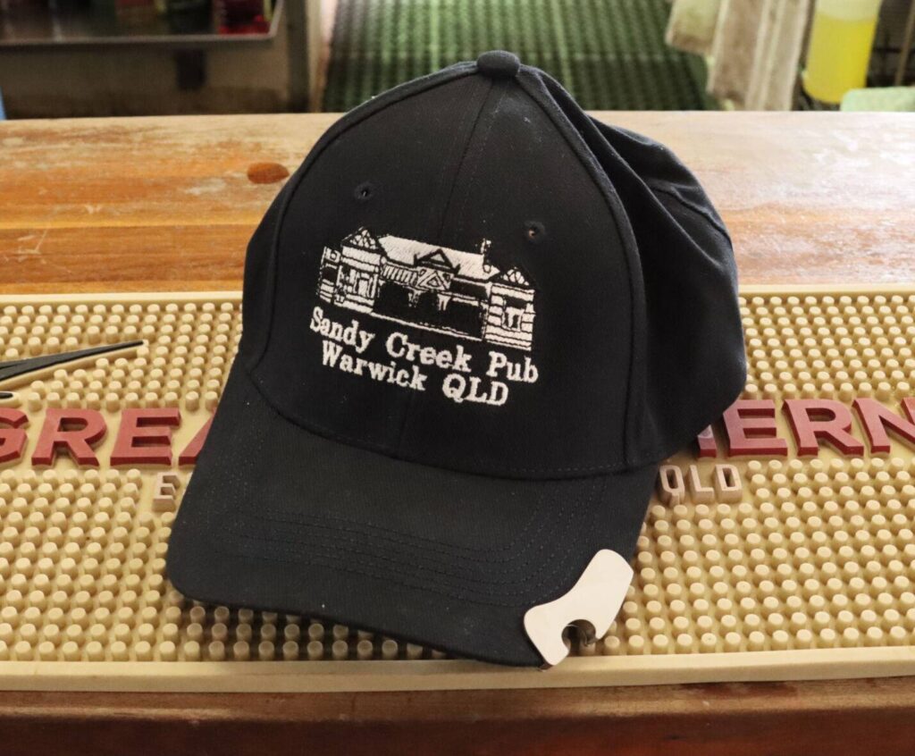 Sandy Creek Pub Cap with built in bottle opener bet you don,t have one  