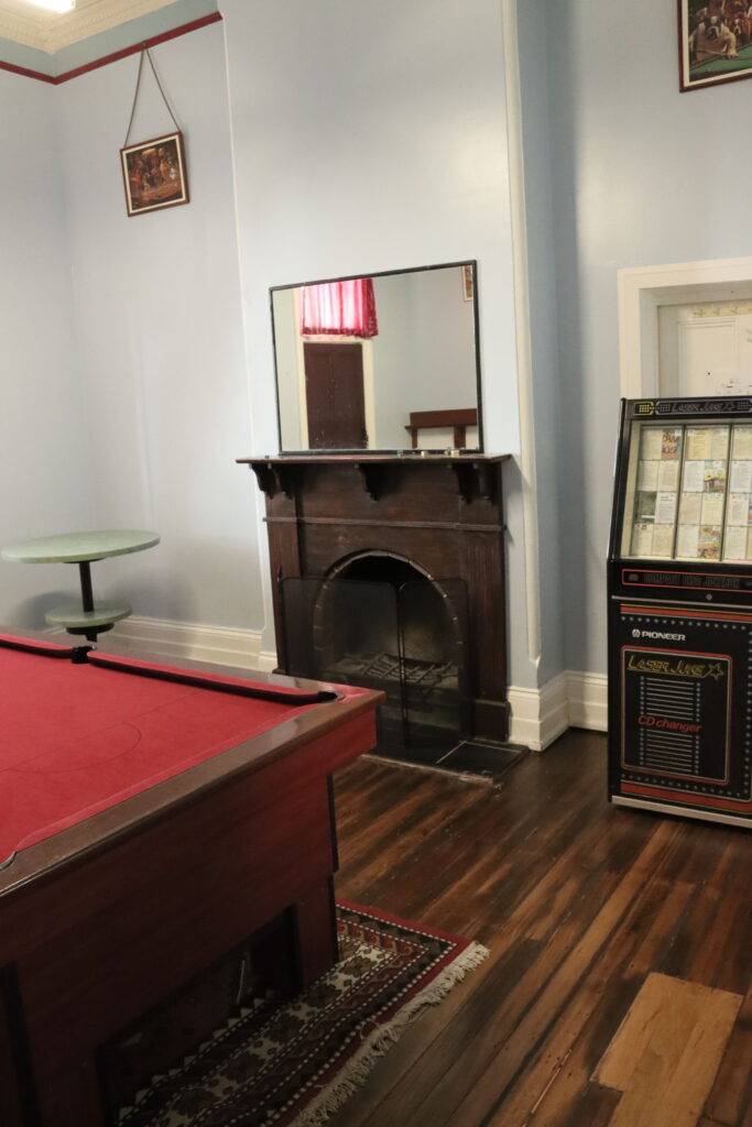 every good pub needs a  Pool table and fire place.