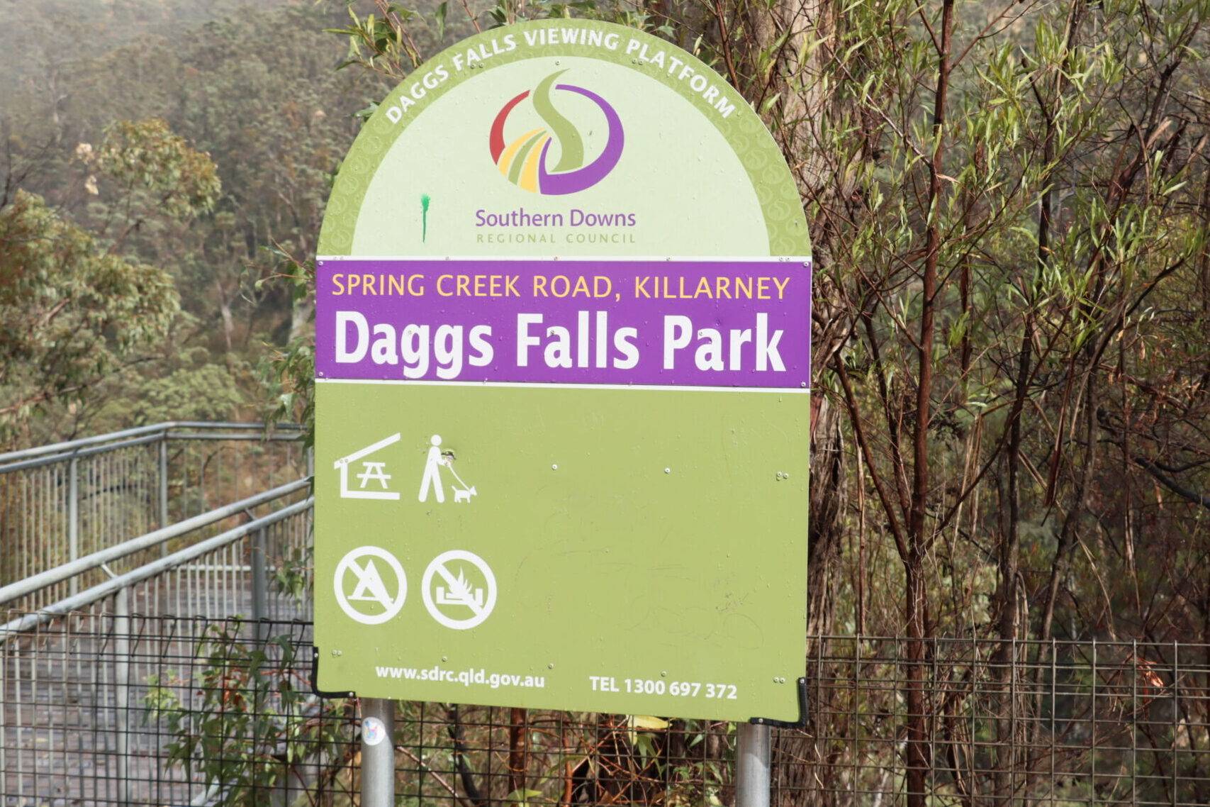 Daggs Falls just down the road from Queen Mary Falls five waterfalls surrounding Killarney make this area a popular scenic destination