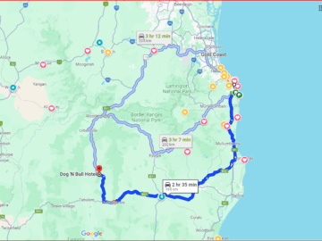 Dog"N Bull Hotel Bonalbo, NSW map