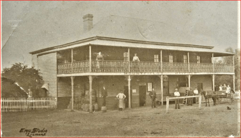 The Eltham pub was built in 1888 two stories’ verandas all round timber from local cut hard wood