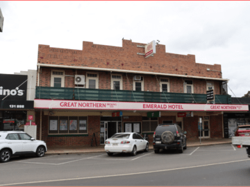 Emerald Hotel, Emerald. Queensland built around the 50s